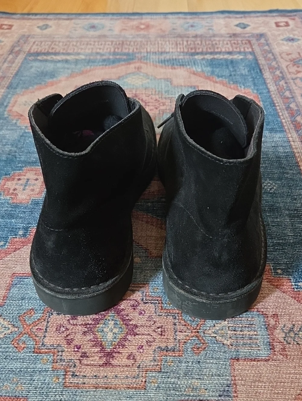 Clarks Black Suede Chukka Boots
